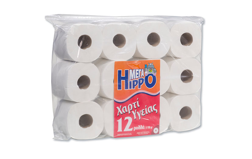 Χαρτί υγείας Hippo 150gr 12άρι