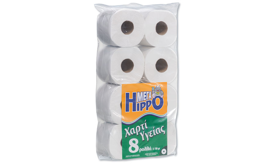 Χαρτί υγείας Hippo 150gr 8άρι